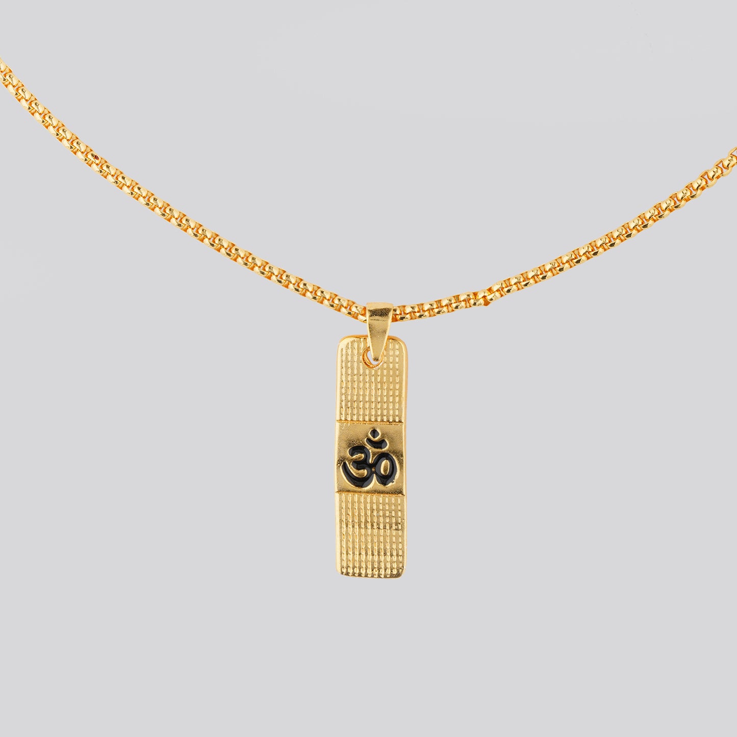 Gold Plated Om necklace