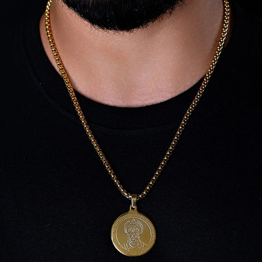 Hanuman Ji Coin Necklace